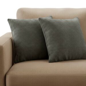 Set 2 Dark Green 18” Throw Pillows Chenille Patterned Holiday Christmas